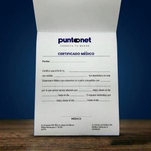 Bloc de papel químico